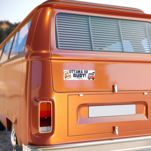 Ottawa Or Bust! Adventure Bumper Stickers for NHP Lovers | Perfect for Road Trips to Ottawa